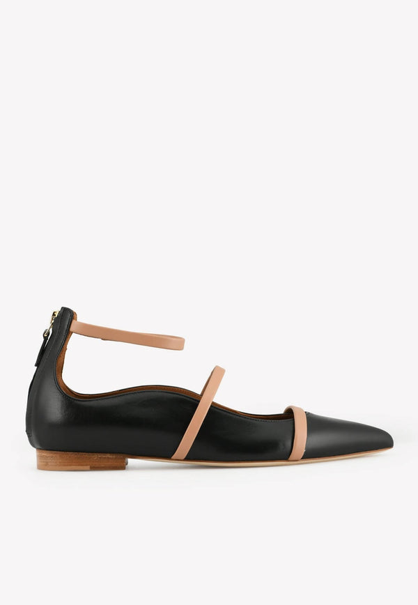 Robyn Pointed-Toe Flats in Nappa Leather