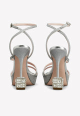 Cube 120 Crystal Heel Glitter Sandals