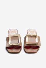 Love 45 Metal Buckle Mules in Patent Leather