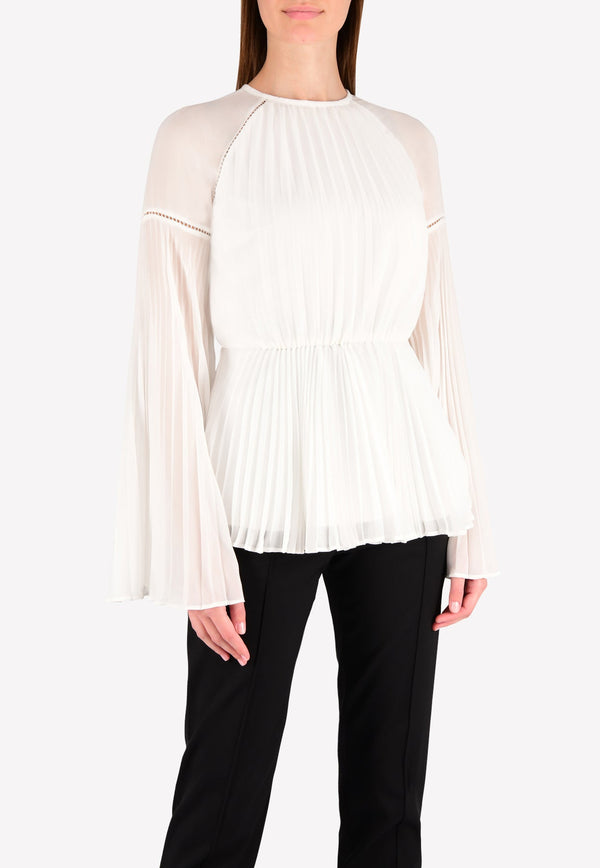 Nyla Pleated Fit &amp; Flare Top