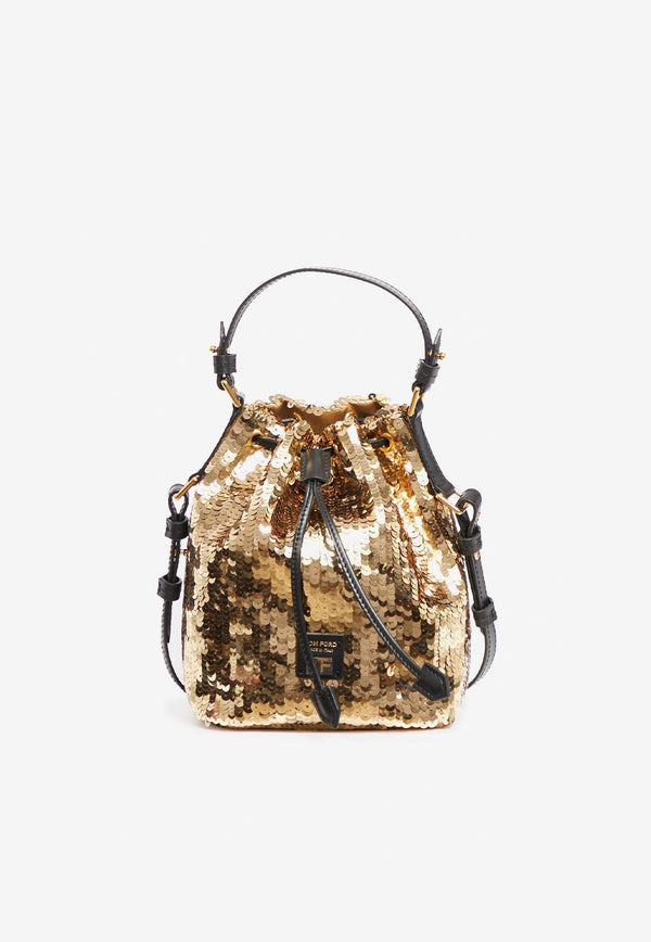 Sequin Embellished Bucket Bag