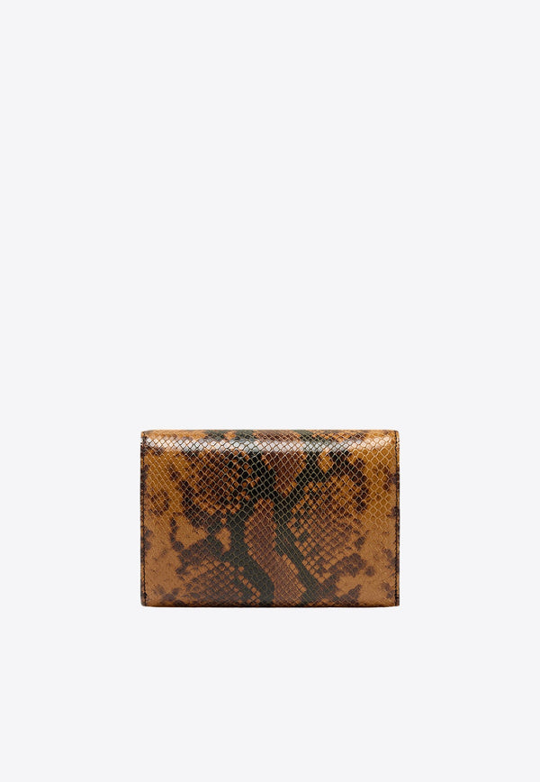 Mini Monarch Shoulder Bag in Python-Embossed Leather