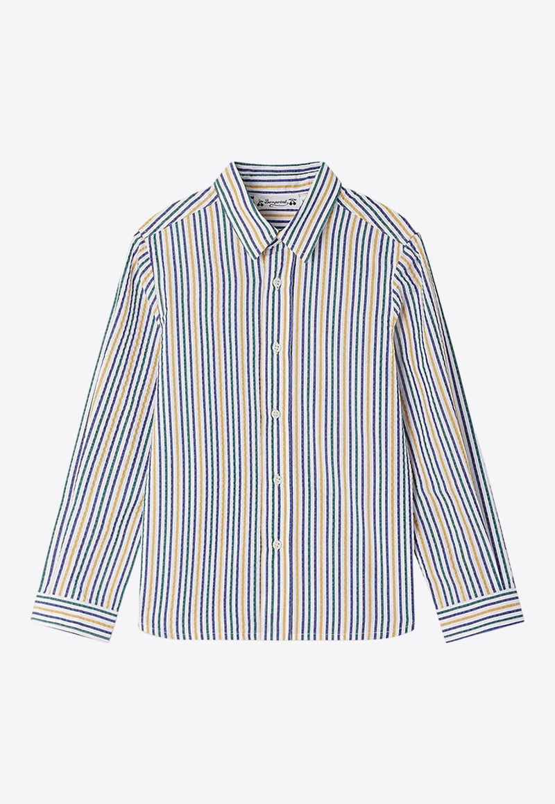 Boys Tangui Striped Long-Sleeved Shirt