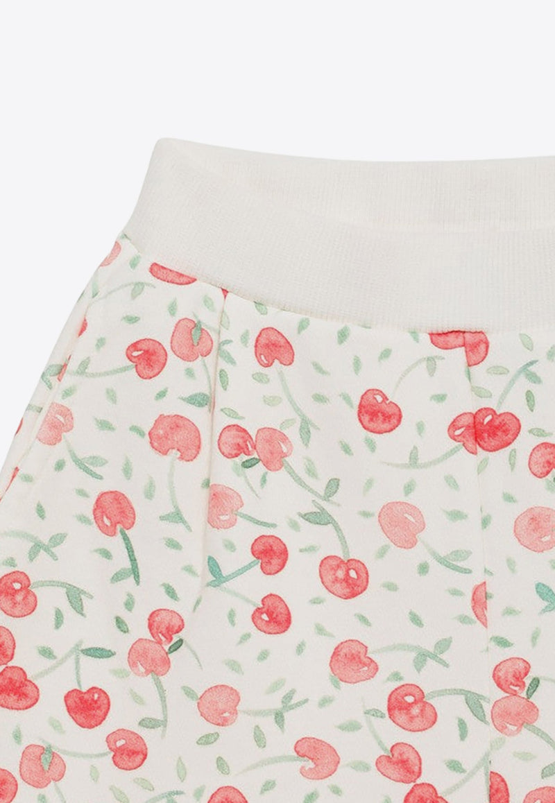 Girls Cornelia Cherry Print Shorts