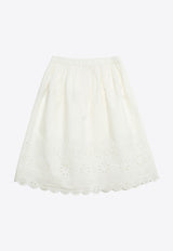 Girls Flora Broderie Anglaise Skirt