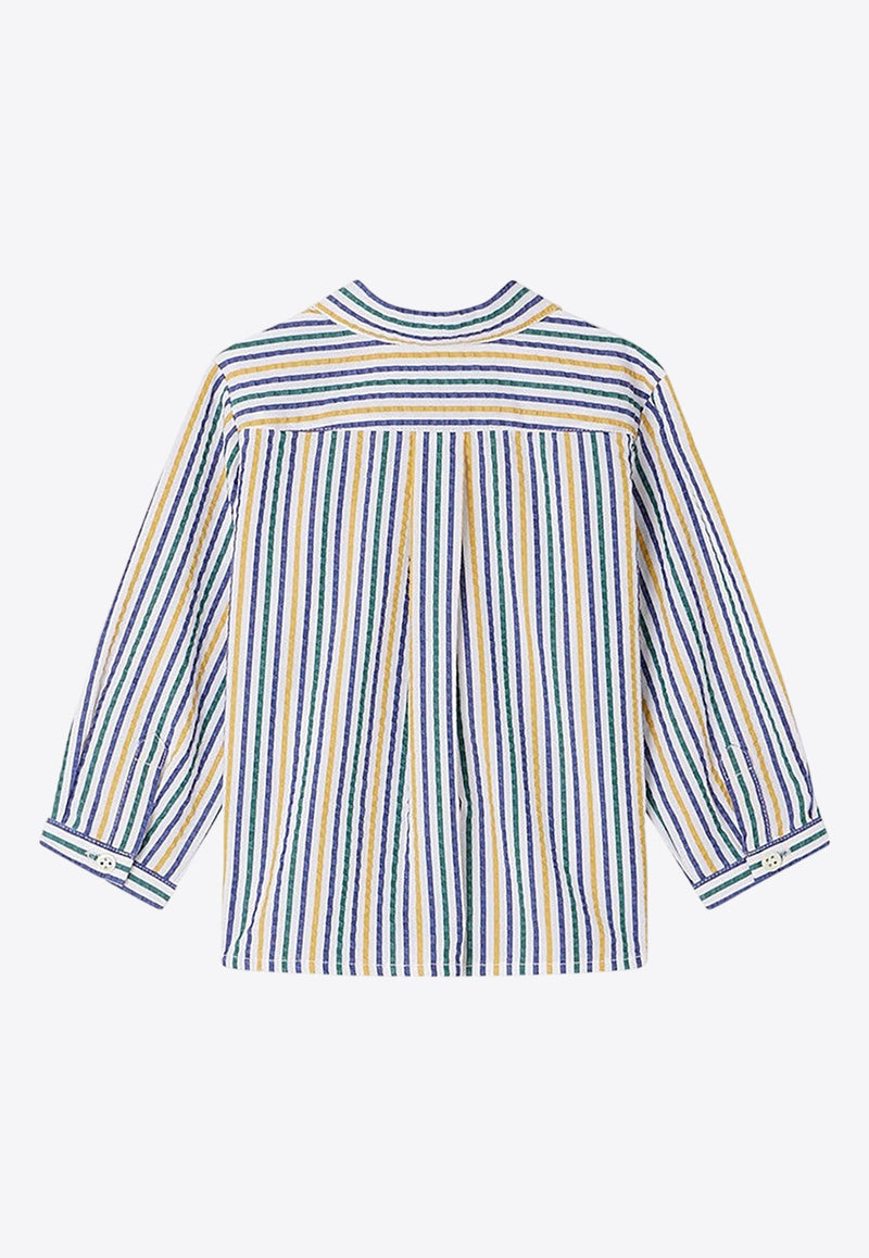 Baby Boys Malo Striped Long-Sleeved Shirt