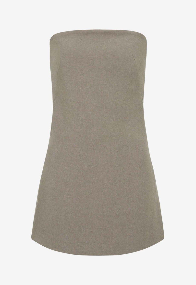 Column Strapless Tunic Top