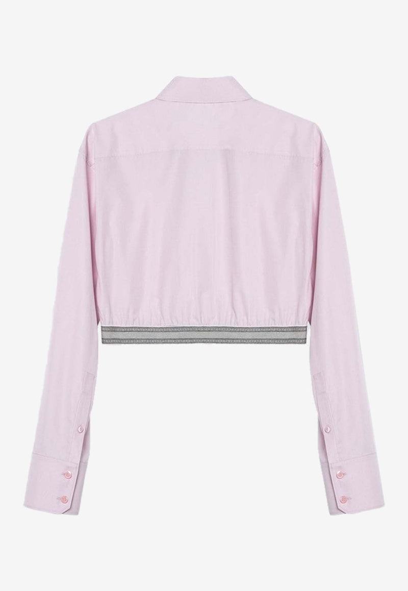 Cropped Long-Sleeved Shirt