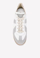 Replica Leather Low-Top Sneakers