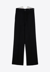 Barathea Wide Wool Pants