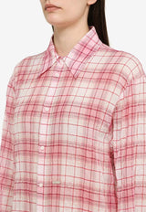 Wrinkled-Effect Checked Shirt