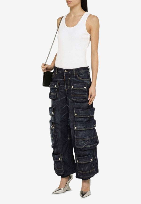 Multi-Pocket Cargo Jeans