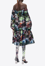 Zora Off-Shoulder Floral Midi Dress