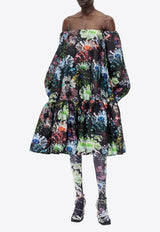 Zora Off-Shoulder Floral Midi Dress