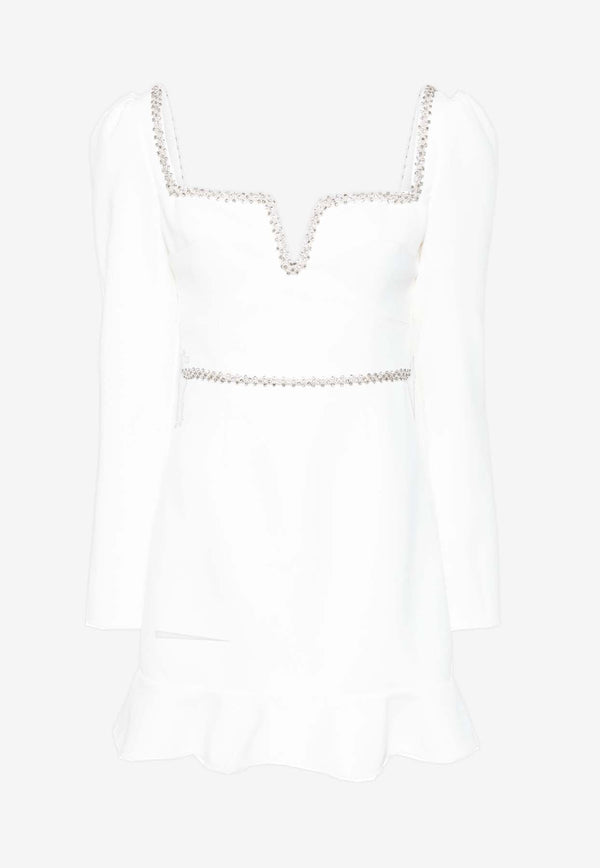 Diamanté-Embellished Mini Dress