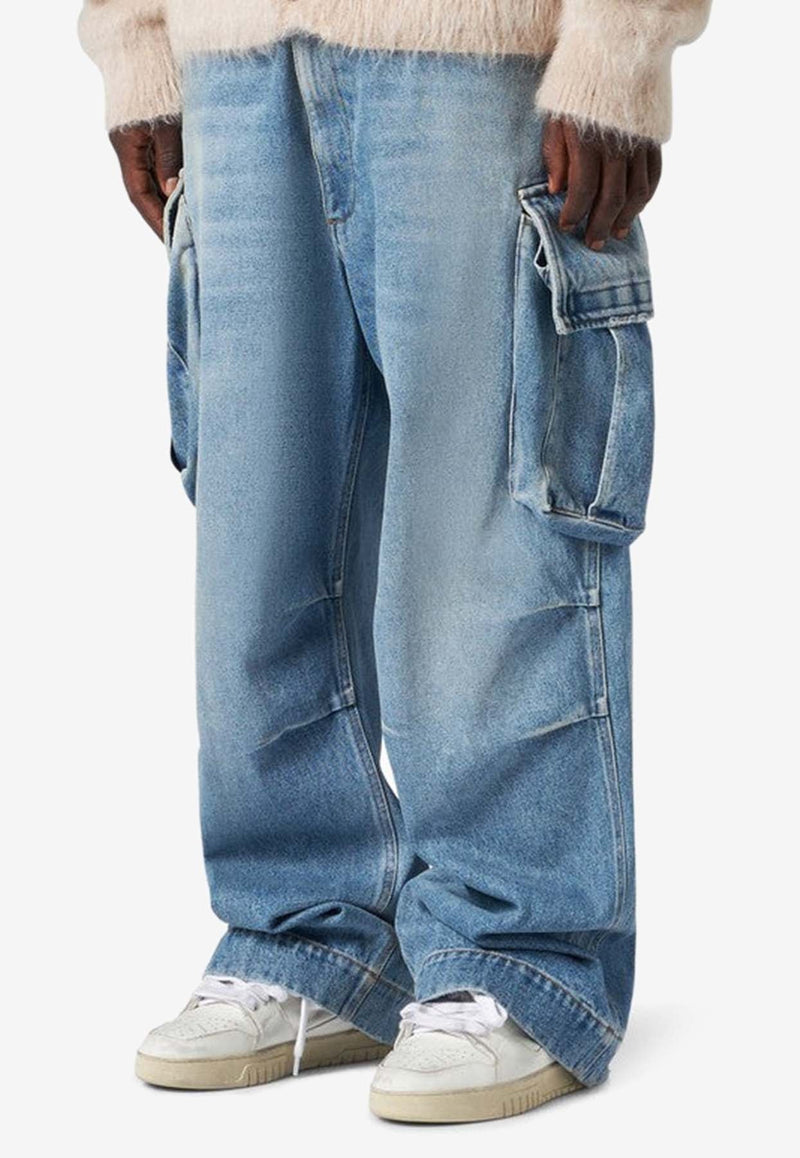 Denim Cargo Pants