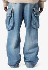 Denim Cargo Pants