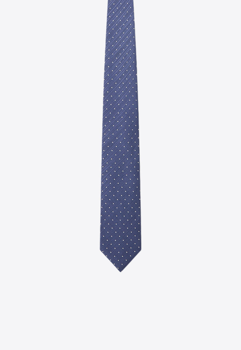 Micro Polka Dot Silk Tie