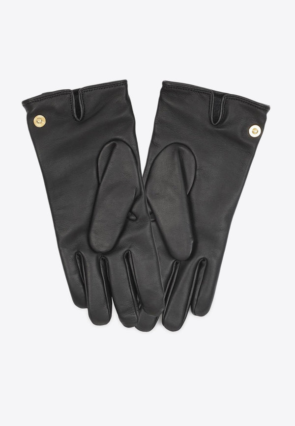 Logo Leather Gloves