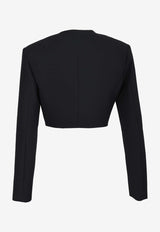 Double-Breasted Cropped Blazer