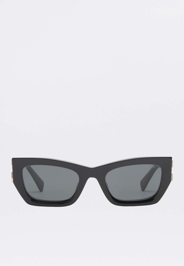 Miu Glimpse Rectangular Sunglasses