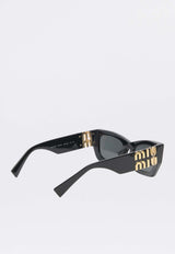 Miu Glimpse Rectangular Sunglasses