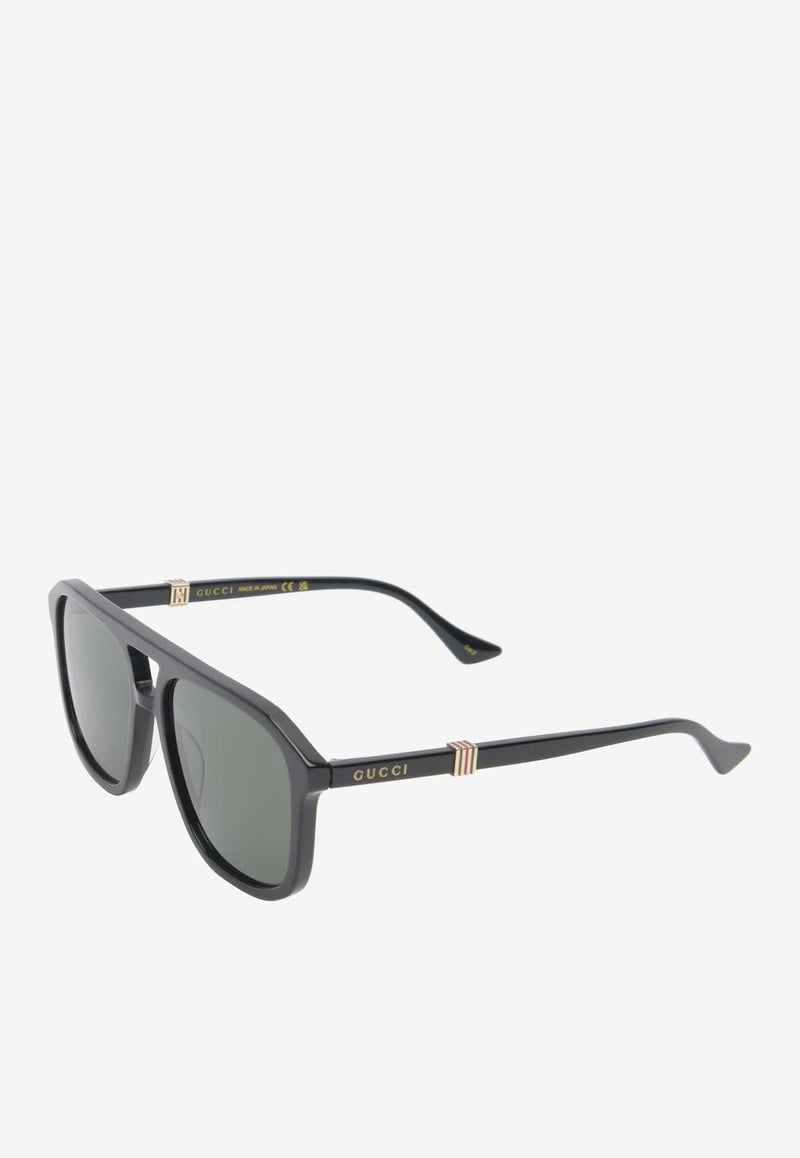 Square-Shaped Logo Sunglasses