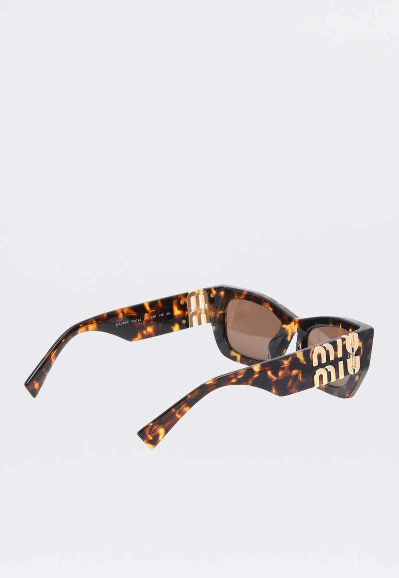 Miu Glimpse Rectangular Sunglasses