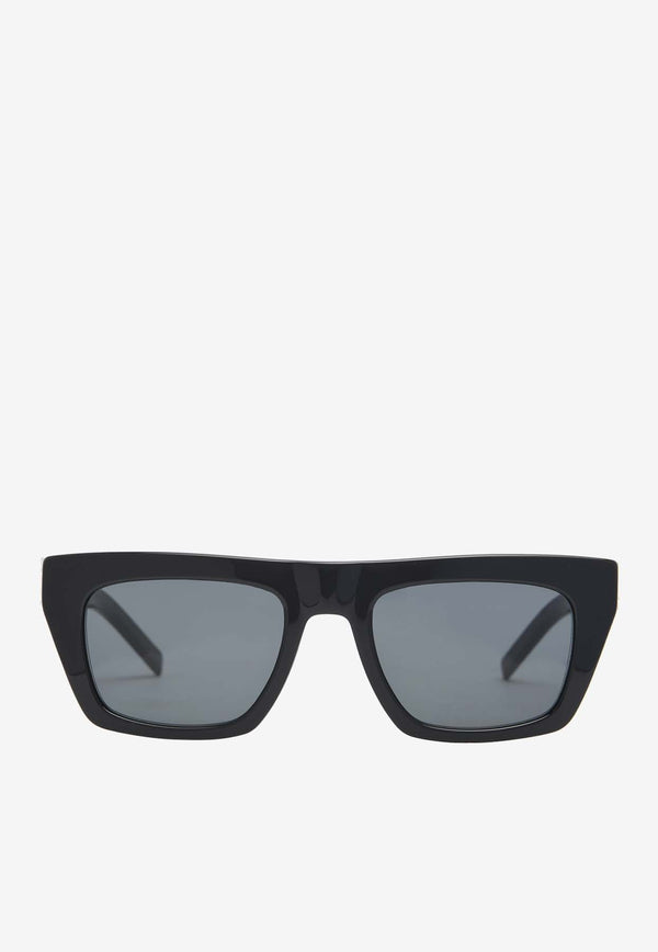 Cassandre Flat-Top Square Sunglasses