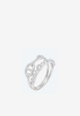 Chaine d'Ancre Chaos Fancy Ring in White Gold and Diamonds