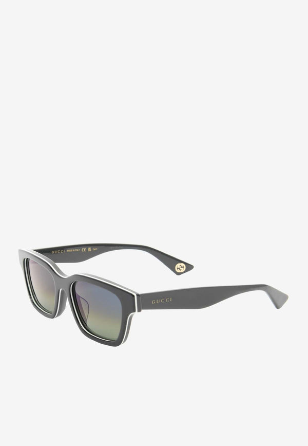 GG Logo Square-Shape Sunglasses