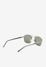 Double Bridge Square Sunglasses