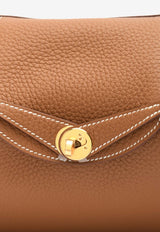 Mini Lindy 20 in Gold Clemence Leather with Gold Hardware