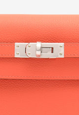 Kelly Danse in Orange Field Evercolor Leather with Palladium Hardware