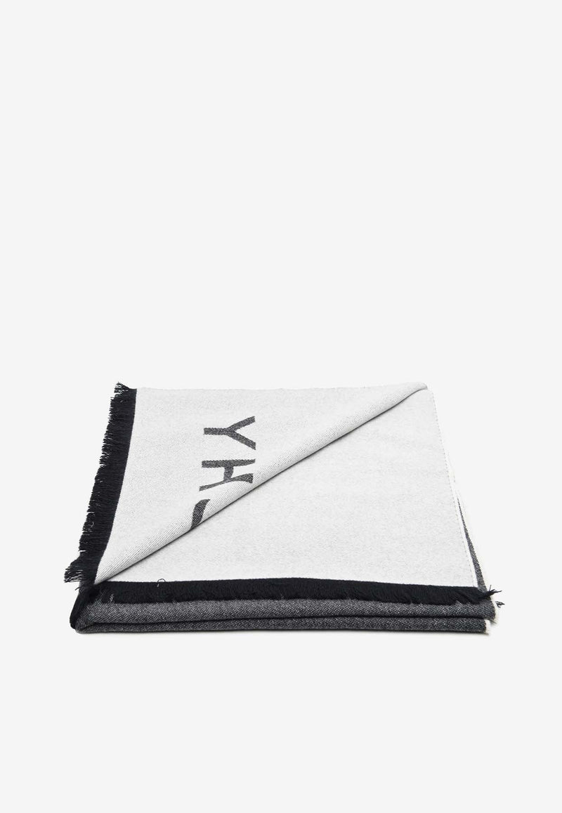 Logo Wool and Silk Scarf