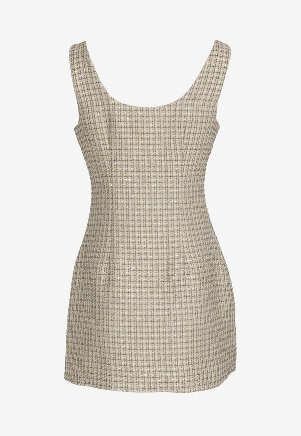 Boucle Sleeveless Mini Dress