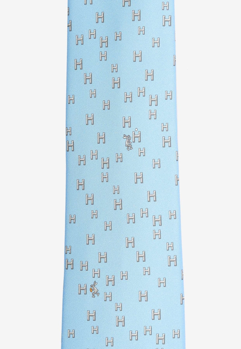 H Lapin Silk Twill Tie