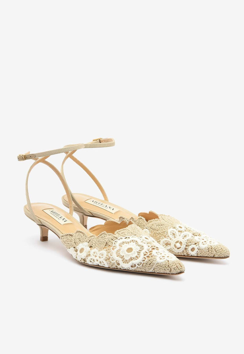 Amalfi 35 Organic Lace Pumps