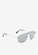 Skyfe F Logo Shield Sunglasses