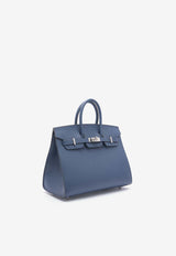 Birkin 25 Sellier in Bleu Navy Epsom Leather with Palladium Hardware