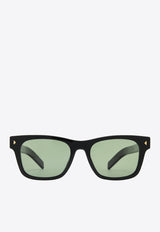 Rectangular Logo Sunglasses