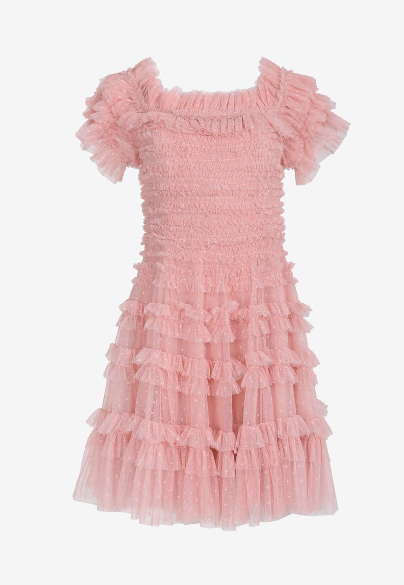 Lisette Off-Shoulder Mini Ruffled Dress