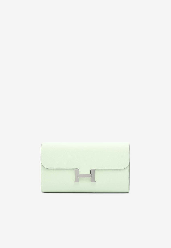 Constance To Go Wallet in Vert Fizz Epsom with Palladium Hardware