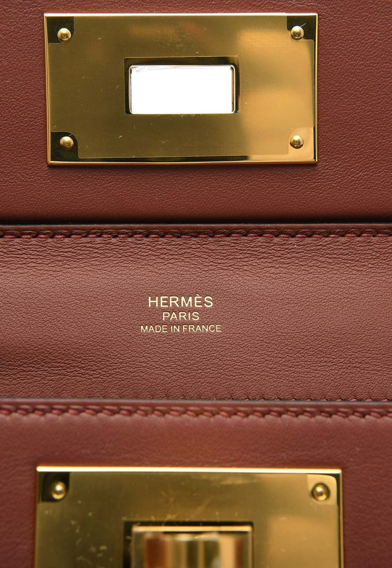 24/24 21 in Rouge H Evercolor and Swift Leather with Gold Hardware