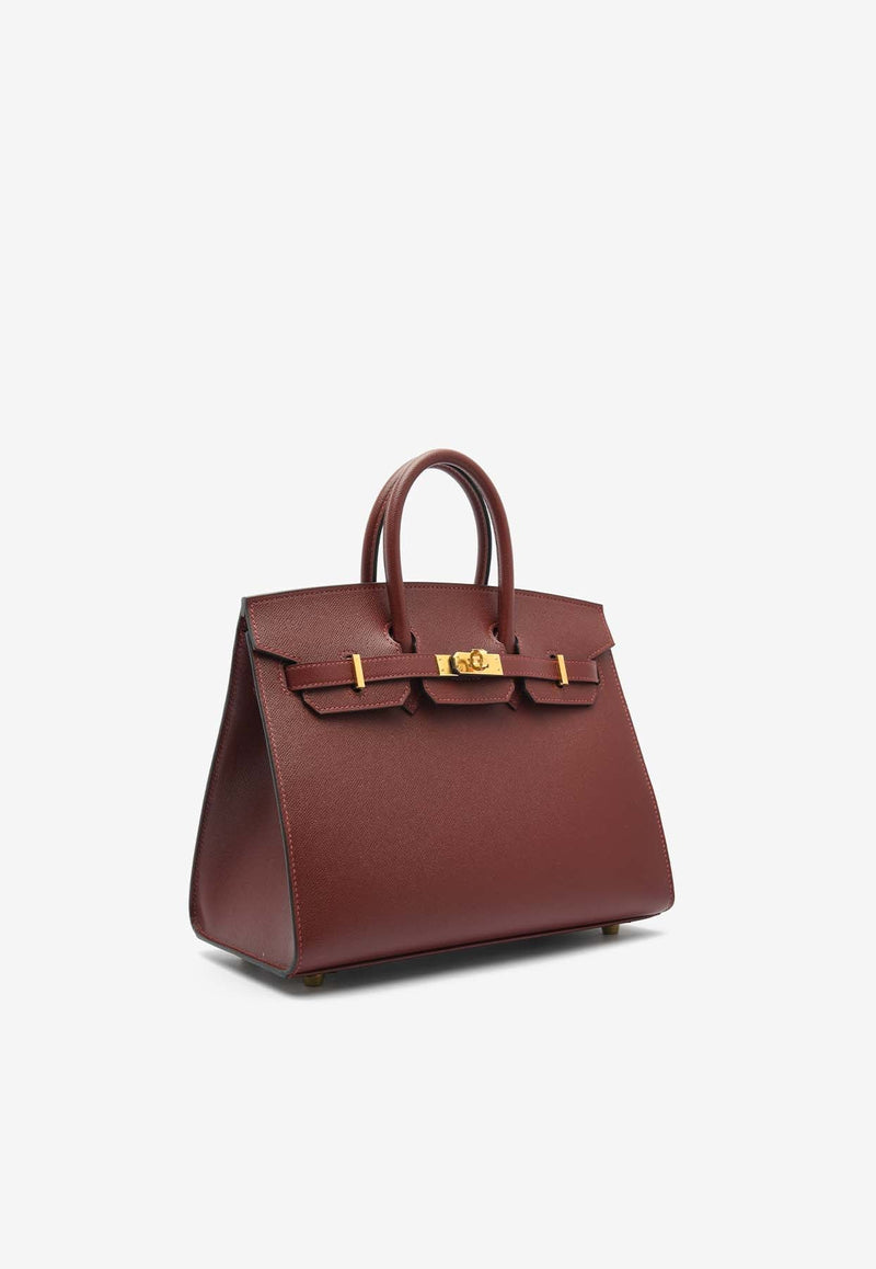 Birkin 25 Sellier in Rouge H Madame Leather with Gold Hardware