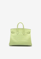 Birkin 25 in Jaune Bourgeon Matte Alligator with Palladium Hardware