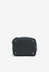 Picotin Cargo 18 in Black Goeland Canvas and Swift with Gold Hardware