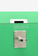 Mini Kelly 20 Sellier Touch in Vert Comics Madame and Vert d'Eau Matte Alligator with Palladium Hardware