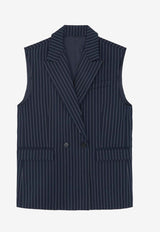 Shane Double-Breasted Striped Vest