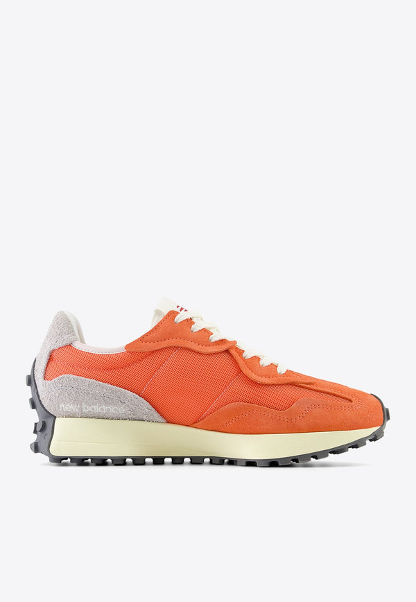 327 Low-Top Sneakers in Gulf Red with Sun Glow